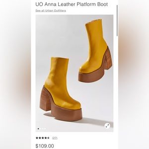 UO Anna Platform Boot size 8